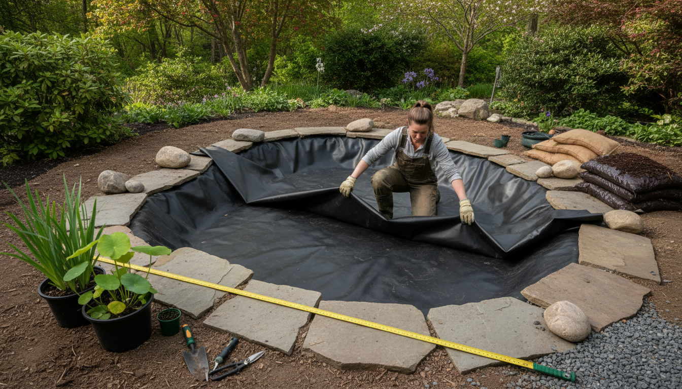Pond Liner & Water Volume Calculator Guide: How Much Pond Liner and Water Do I Need?